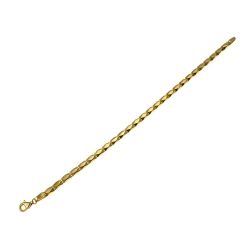 Bracciale con trama sfaccettata a Rombi in Oro Giallo