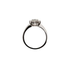 Kate ring with 6x4mm Acquamarine and 10 Diamonds