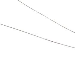 Necklace Veneta 40cm 0,5mm in white gold - Lobster Clasp