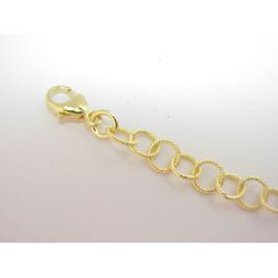 Girocollo Rolò Rigata 4,7mm in Oro Giallo