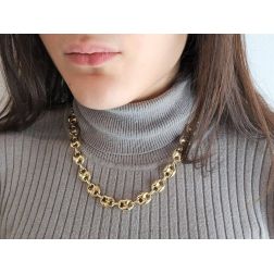 Collana a catena Marinara 51cm x 12.30mm foto indossata