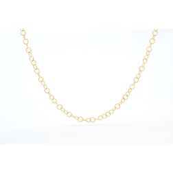 Girocollo Rolò Rigata 4,7mm in Oro Giallo