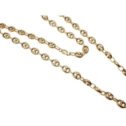 Navy chain necklace 70cm x 7.60mm