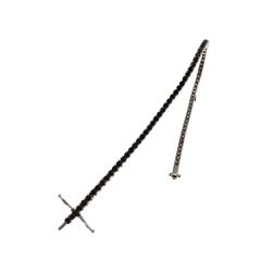 Bracciale Tennis Squadrato Diamanti Neri x 2.30mm