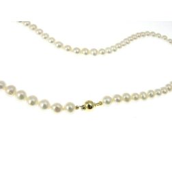 Collana Perle Sfera Oro Giallo