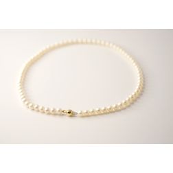 Collana Perle Sfera Oro Giallo