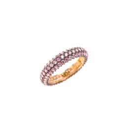 Veretta with light purple zircons and burnishing