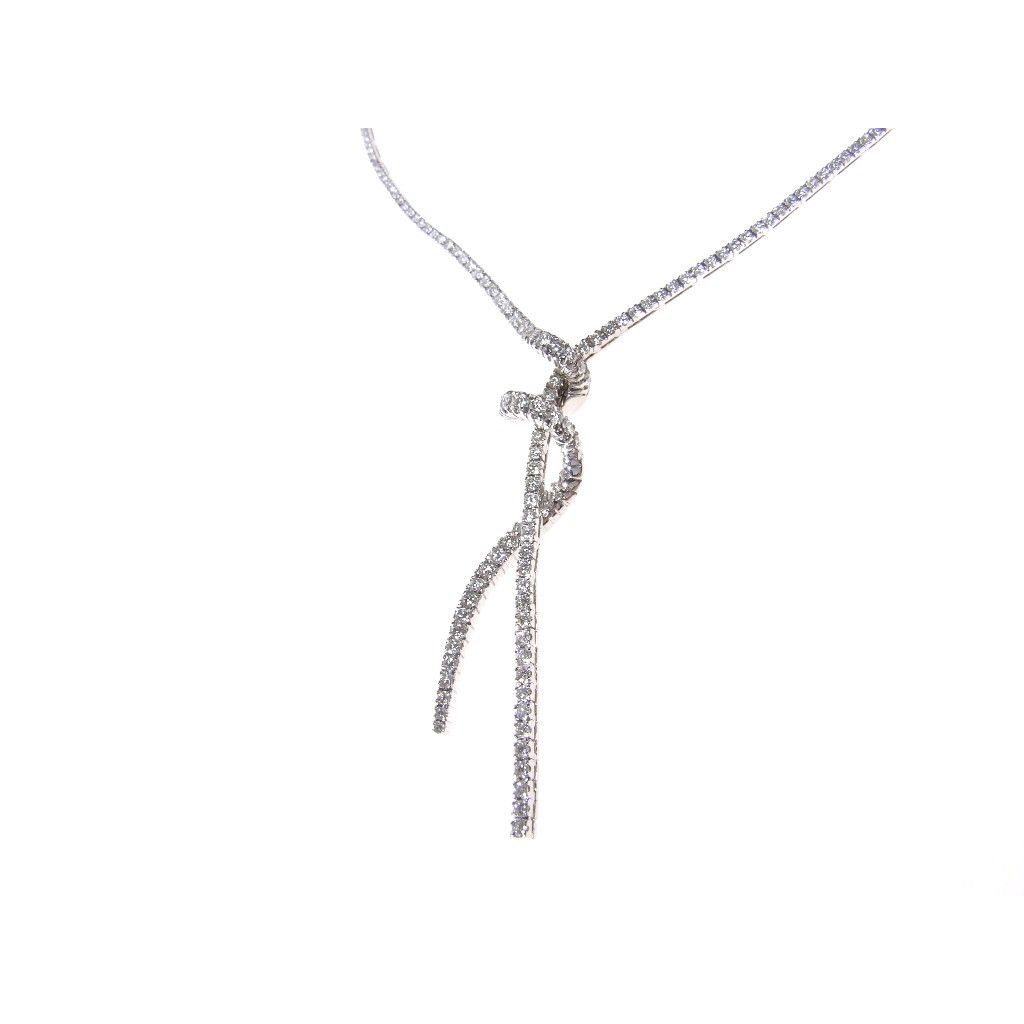 Knot Diamond Necklace
