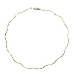 Semi-rigid flexible wave necklace