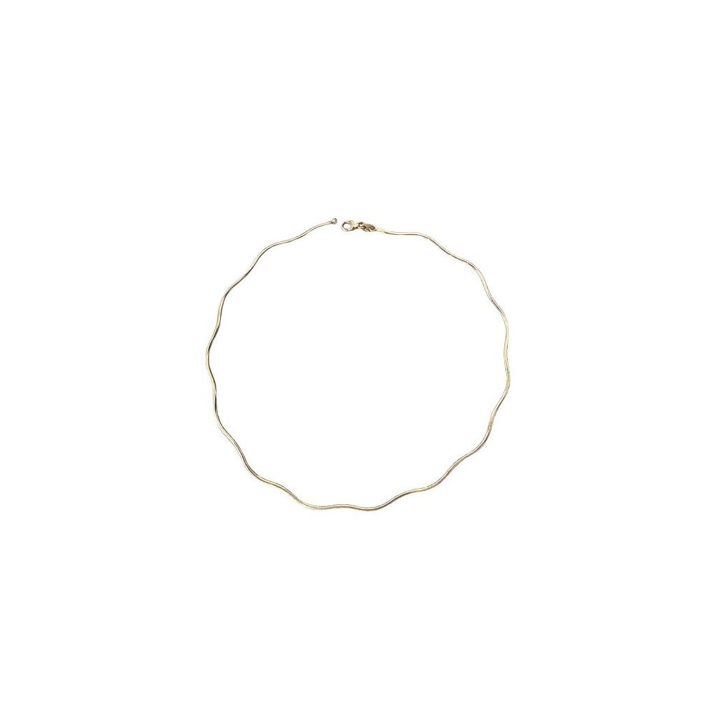 Semi-rigid flexible wave necklace