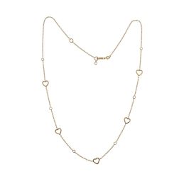 Heart and zircons Necklace