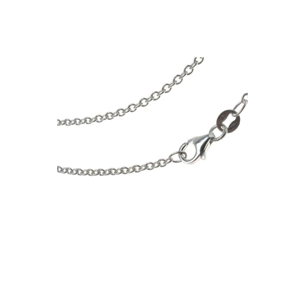 40cm Necklace Rolò chain 2.10mm white gold