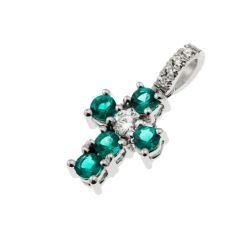 Cross Emeralds - Width 8.3mm