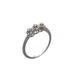 Trilogy Diamonds Flower Ring - Width 4.50mm