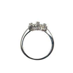 Anello Trilogy Fiore di Diamanti - Larghezza 4.50mm
