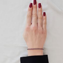 photo of worn Ruby Tennis Bracelet x 2,8mm
