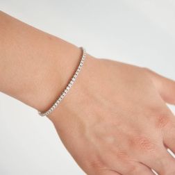 Bracciale Tennis Diamanti x 2.30mm foto indossata