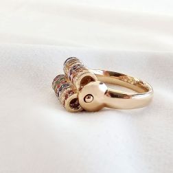 Anello Caleidoscopio Oro Rosa