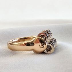 Rose Gold Kaleidoscope Ring - Italian Size 11