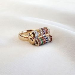 Anello Caleidoscopio Oro Rosa