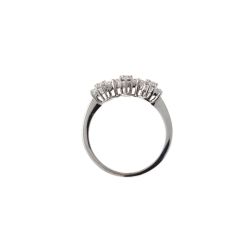 Trilogy Diamonds Flower Ring - Width 7mm