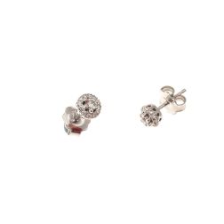 Light Point Earrings Diamonds with 0.079ct each Contoured