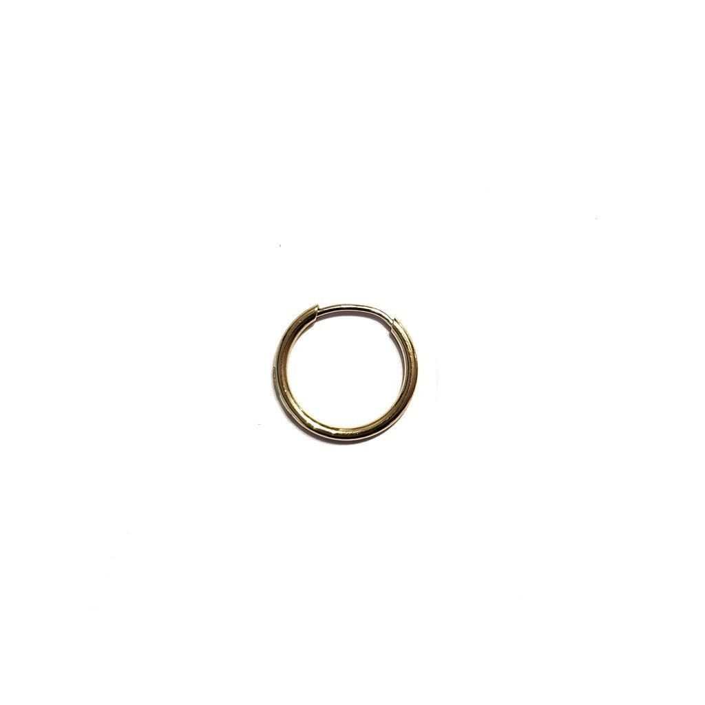 MONO ORECCHINO Boccola cerchio 1cm x 1mm in oro giallo
