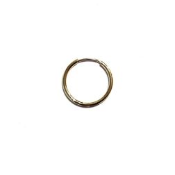 SINGLE Hoop circle 1.20cm x 1mm in yellow gold - Light weight