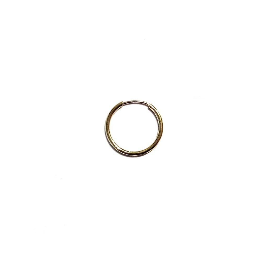 MONO ORECCHINO Boccola cerchio 1.20cm x 1mm in oro giallo - Versione Super Leggera