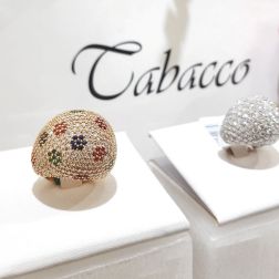 Anello Cupola Diamanti Oro Bianco