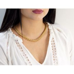 Necklace 45cm Round "Spiga" chain  8.3mm