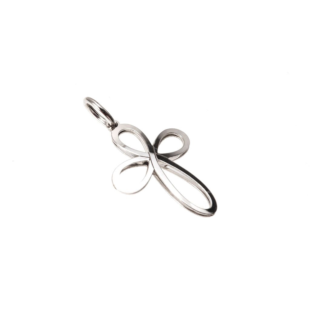 Cross Charm Holed Drop
