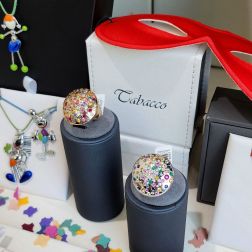 Rose Gold Confetti Ring - Italian Size 14