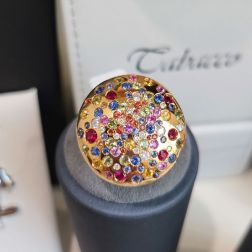 Anello Coriandoli Oro Rosa