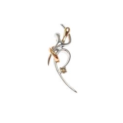 Ciondolo Abbraccio "Passione" con Diamante Brown