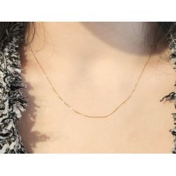 Collana Veneta in Oro Giallo - Chiusura Moschettone foto indossata