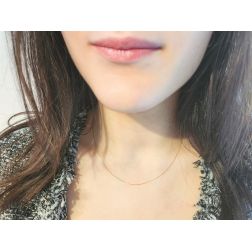 Collana Veneta in Oro Giallo - Chiusura Moschettone foto indossata