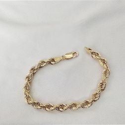 Bracciale Corda 6mm Oro Giallo
