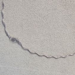 Girocollo Semirigido Flessibile filo a Onda Sfaccettato Oro Bianco