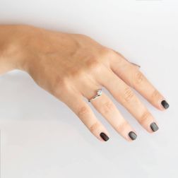 photo of worn Solitaire ring Panarea Diamond 0.40ct