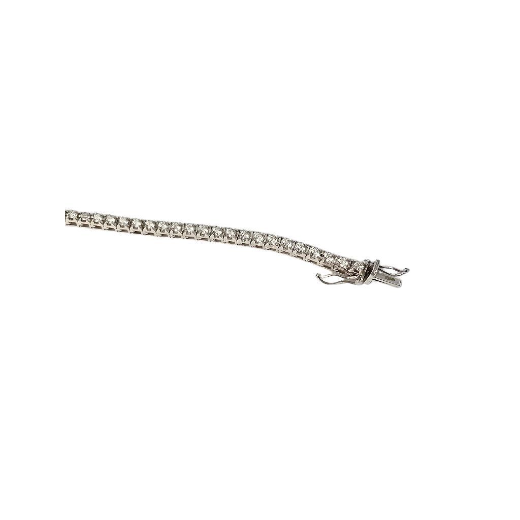 Bracciale Tennis a Piramide Diamanti 20cm x 3.20mm