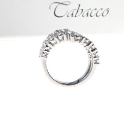 Anello Veretta Contrarié di Diamanti 1.15ct in Oro Bianco