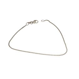Bracciale/Cavigliera Catena Veneta oro bianco 0.8mm