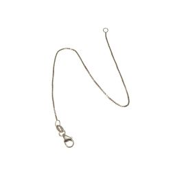 Bracelet/Anklet venetian chain white gold 0.6mm