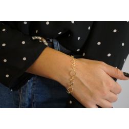 Bracciale Cerchi 5+1 Lunghezza 19cm foto indossata