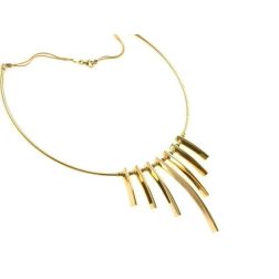 Rigid Claw Necklace in Yellow Gold