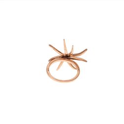 Anello Stella Marina con Diamanti in Oro Rosa