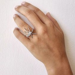 Photo of worn Ring Starfish White Gold
