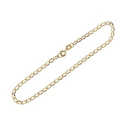 Bracciale catena grumetta ovale piatta sfaccettata 2.80mm - 2.60mm