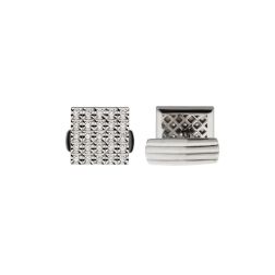 White Gold Square Cufflinks with Diamonds